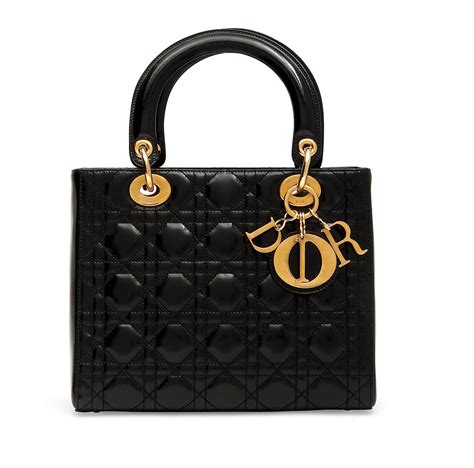 dior black patent handbag|dior small black bag.